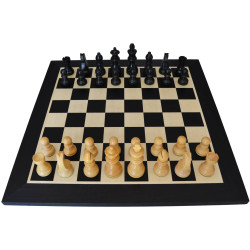 Jeu d'échecs bois acajou...