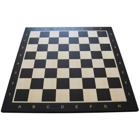Échiquier en bois acajou noir/érable numéroté 48 cm - taille 5 (avec défaut)