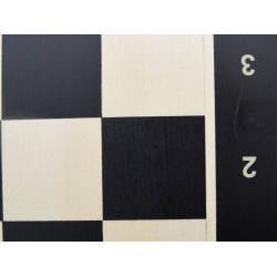 Échiquier en bois acajou noir/érable numéroté 48 cm - taille 5 (avec défaut)
