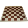 Échiquier enroulable en silicone 51cm blanc/marron (avec défauts)