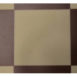 Échiquier enroulable en silicone 51cm blanc/marron (avec défauts)