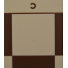 Échiquier enroulable en silicone 51cm blanc/marron (avec défauts)