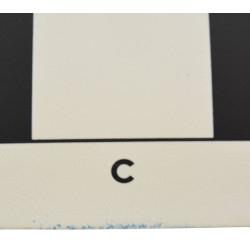 Échiquier enroulable en vinyle 51cm blanc/noir (avec défaut)