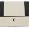 Échiquier enroulable en vinyle 51cm blanc/noir (avec défaut)