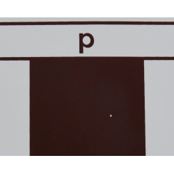 Échiquier pliable en plastique blanc/marron numéroté 43 cm (avec défaut)