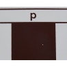 Échiquier pliable en plastique blanc/marron numéroté 43 cm (avec défaut)