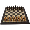 Jeu d'échecs bois wengé pièces STAUNTON style allemand schima 76 mm - taille 4